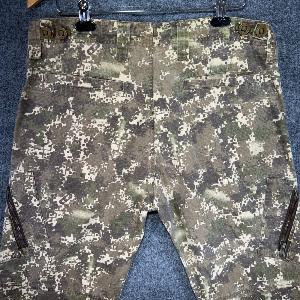 Empire Digital Camo Cargo Pants Mens Large Green Ripstop Tactical Drawstring Y2K - Picture 5 of 16